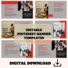 Pintrest Banner Templates instant download printables ! - Image 3